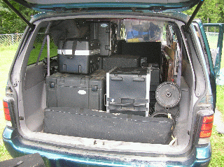 Equipment being loaded for Sandblast 2005